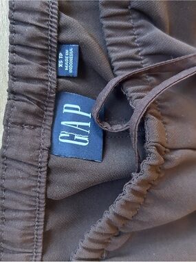 GAP Dark Brown Drawstring Waist Pants